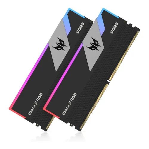 Acer Predator Vesta II RGB 64GB (2x32GB) DDR5 6000MHz CL30 Desktop Memory Kit - Black