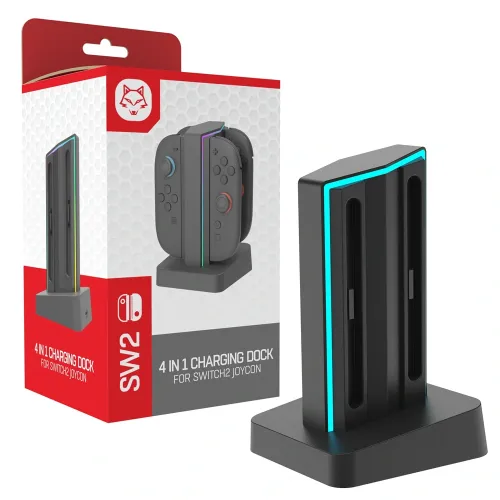 4 in1 RGB JoyCon Charging Dock For Nintendo Switch 2