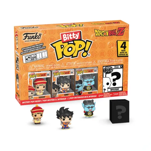 Funko Pop Bitty 4 Pack: Dbz- Gohan / Goku / Kaio / Mystery