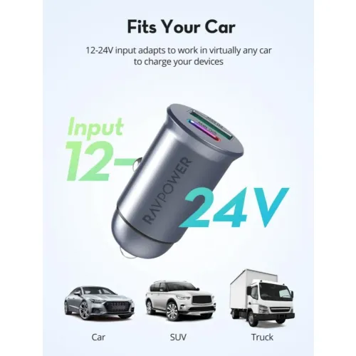 Ravpower Pd Pioneer 65w 2-port Car Charger