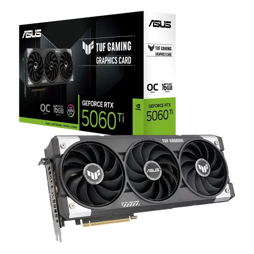 ASUS TUF Gaming GeForce RTX™ 5060 Ti 16GB GDDR7 OC Edition Gaming Graphics Card Black