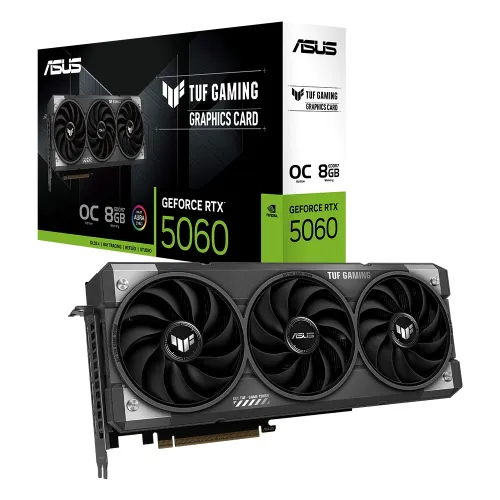 ASUS TUF Nvidia GeForce RTX 5060 OC 8GB Graphic Card - Black