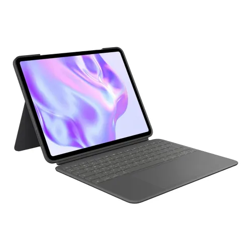 Logitech Combo Touch Keyboard for iPad Pro 11" M4 Graphite, Arabic