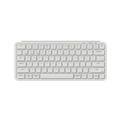 Keychron B1 Pro Ultra-Slim Wireless 75% ZMK Custom Keyboard for Windows & Mac, Arabic / English - White