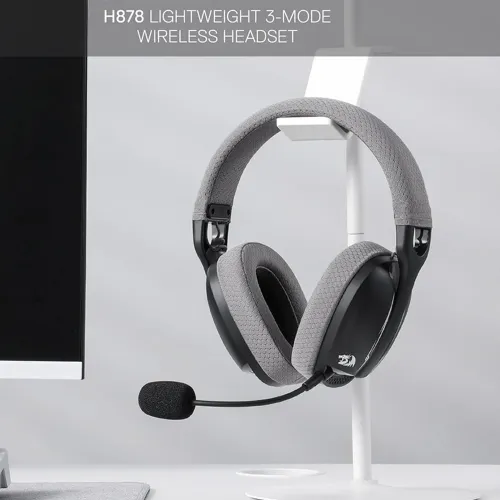 Redragon H878 3-mode Wireless Gaming Headset - Black & Gray