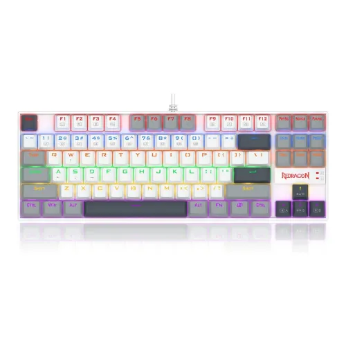 Redragon K552WGL KUMARA Mechanical Gaming Keyboard – Red Switches – Polar Monolith