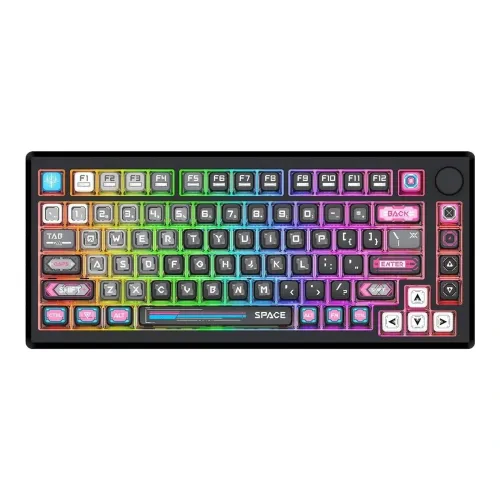 Redragon K732MC-RGB-PRO 3 Modes Connection Aluminum Alloy Body Mechanical Keyboard