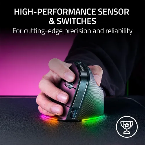 Razer Pro Click V2 Vertical Wireless Mouse: 6 Button Ergonomic Design