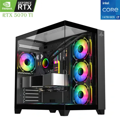 GAMING PC SHARX – Intel Core i7 14th Gen | RTX 5070 Ti 16GB | 2TB SSD | 32GB RAM