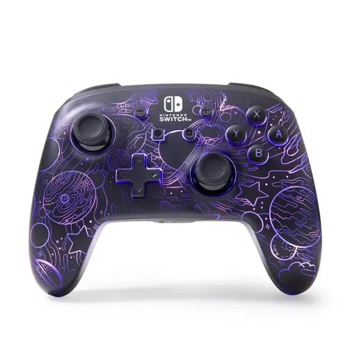 PowerA Enhanced Wireless Controller for Nintendo Switch with Lumectra – Galactic Vortex