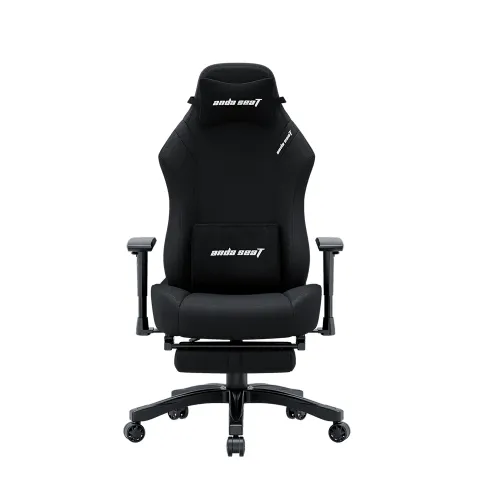 Andaseat Luna Pro Series Gaming Chair With Footrest - Black Fabric