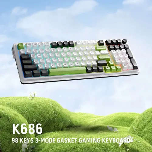 Redragon Eisa Max K686 3 Modes 98key Hot-swappable Rgb Mechanical Keyboard