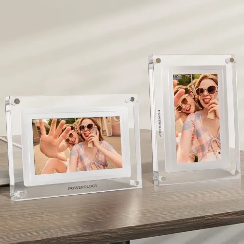 Powerology 7'' Smart Frame Digital Photo Display - White (1Pcs)