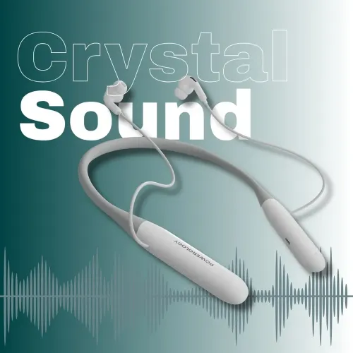 Powerology Toneflex ENC Wireless Neckband - White