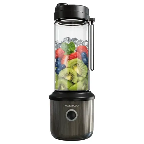 Powerology Press & Refresh Portable Blender - Black