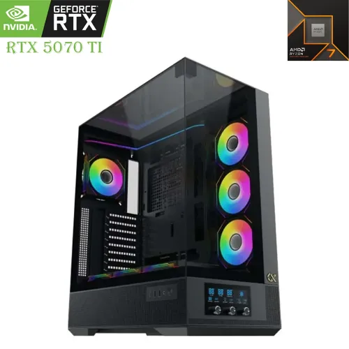 GAMING PC – AMD Ryzen 7 9800X3D | RTX 5070 Ti 16GB | 2TB SSD | 32GB DDR5 RAM