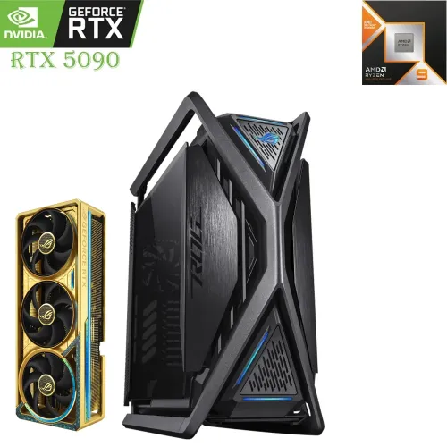 Gaming Pc Asus Amd Ryzen 9 Rtx 5090 32gb – Dhahab Edition, 2tb Ssd, 64gb Ram