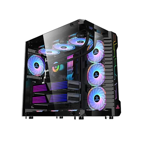 Loivngcool Ufo Iii Atx Rgb Gaming Pc Case - Black