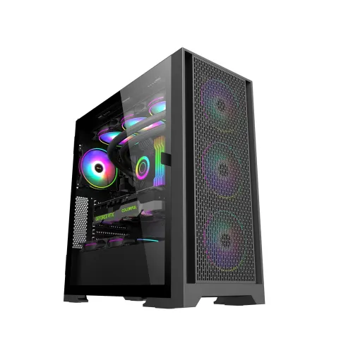 Lingfeng Atx Gaming Pc Case - Black