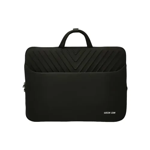 Green Lion Orbit Sleeve Laptop Bag - Black