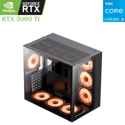 Hestart Gaming PC – Intel Core i5 14th Gen | RTX 5060 Ti 8GB | 16GB RAM | 1TB SSD