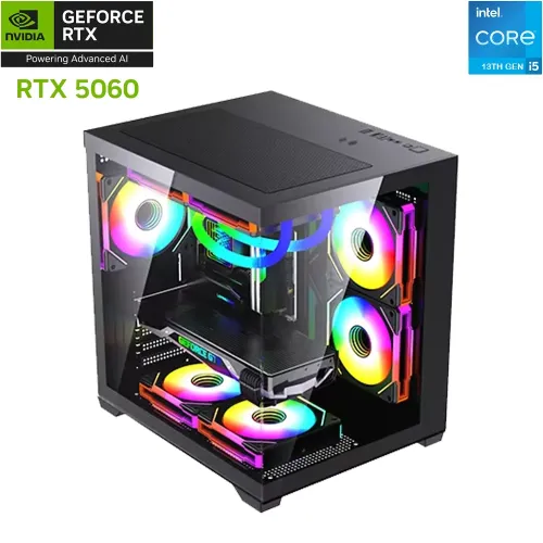 Lovingcool Intel Core I5-13th Gen Rtx 5060 8gb Gaming Pc - Black