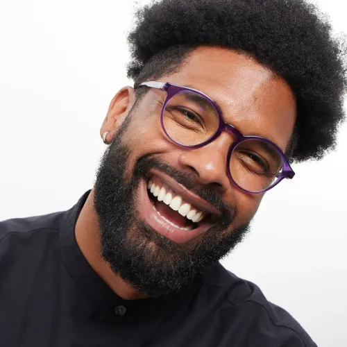 Barner Le Marais Glossy Glasses - Midnight Plum