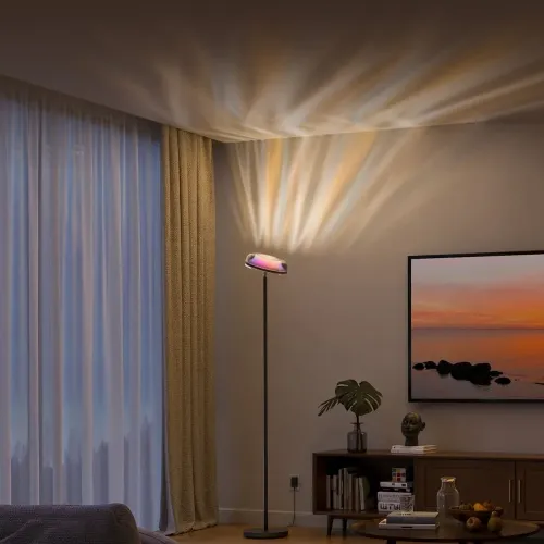 Govee Uplighter Floor Lamp 3 in 1 Lighting Effects, Dynamic Ripple Effect, RGBWW+RGBIC+WW Colors