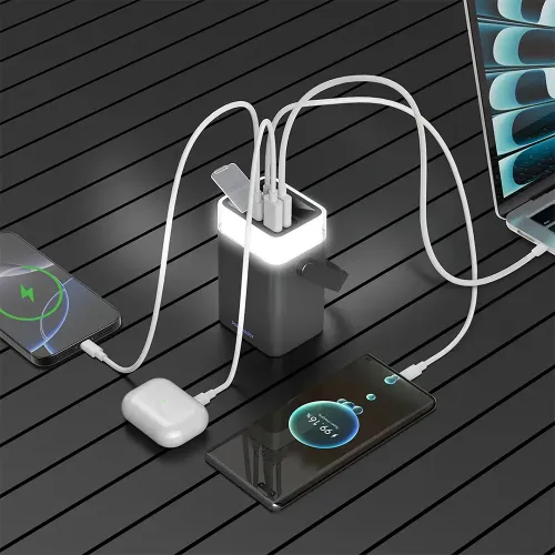 Powerology Halo Beam 40000mah Power Bank Pd 65w - Black