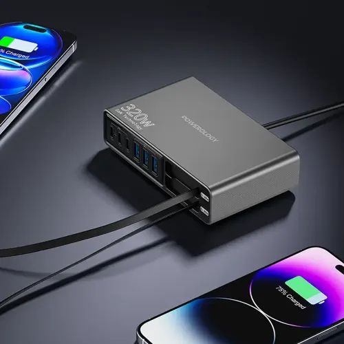 Powerology Univo Charging Station PD 100W - Black