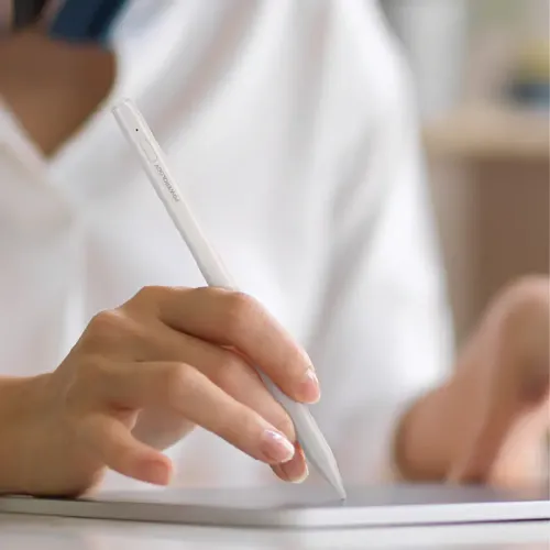 Powerology Intellio Smart Stylus for 2018-2024 iPad Models - White