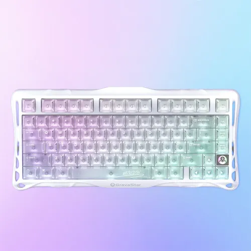 Gravastar Mercury K1 Lite 75% Wireless Mechanical Gaming Keyboard - Crystal Aurora