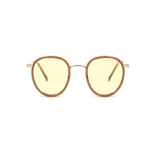 GUNNAR EYEWEAR Atherton Computer Glasses (Satin Gold Frame, Amber Lens Tint)