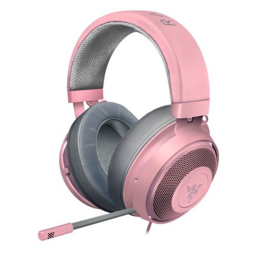 RAZER KRAKEN WIRED MULTI PLATFORM GAMING HEADSET WITH COOLING GEL EAR CUSHIONS-PINK