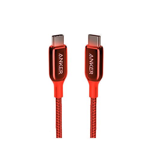 Anker Powerline+III USB-C To USB-C Cable Nylon (0.9m)- Red