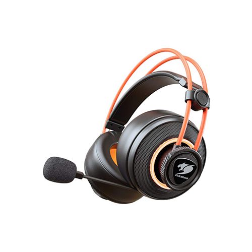 COUGAR IMMERSA PRO TI GAMING ULTIMATE 7.1 VIRTUAL SURROUND HEADSET - BLACK/ORANGE