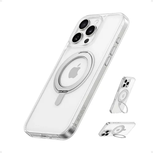 Anker Maggo Magnetic Case With Stand 360 Ring Stand For Iphone 16pro - Clear