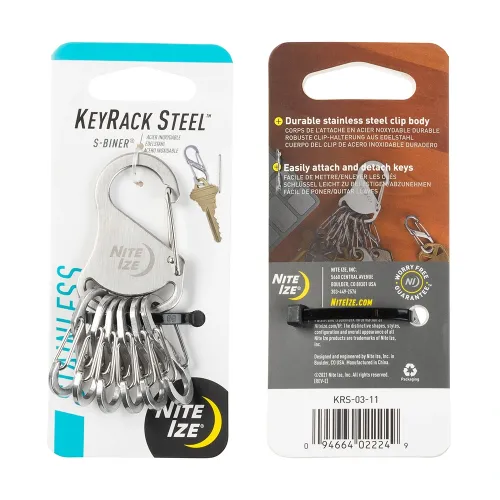 Nitelze Keyrack Steel S- Biner #3 - Stainless