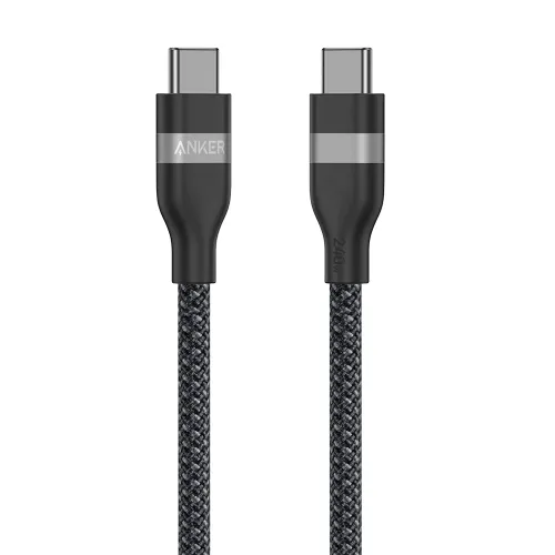 Anker Usb-c To Usb-c Cable 240w 6ft (Upcycled-braided) - Black