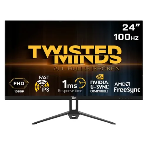 Twisted Minds Essential Series 24-inch Fhd,100 Hz ,ips ,1ms Gaming Monitor - Black