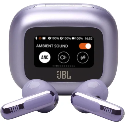 Jbl Live Flex 3 True Wireless Noise Cancelling Earbuds With Display - Purple