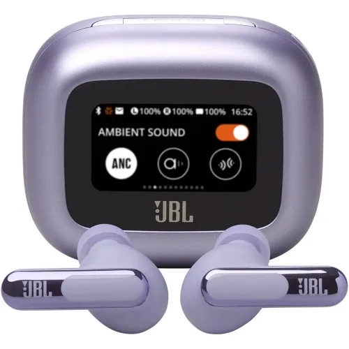 Jbl Live Beam 3 Noise Cancelling True Wireless Earbuds With Display - Purple