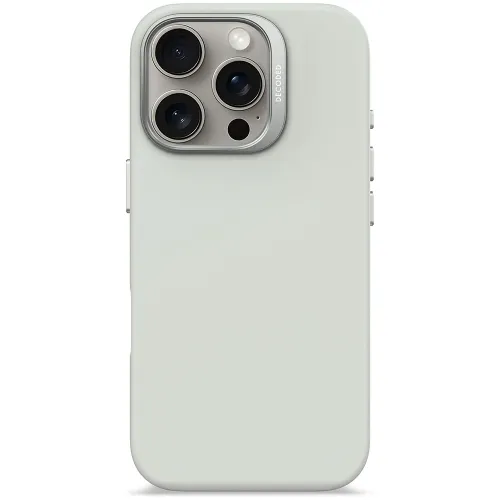 Decoded Silicone Antimicrobial Case For Iphone 16 Pro - Stone Grey