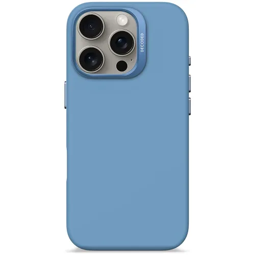 Decoded Silicone Antimicrobial Case For Iphone 16 Pro - Air Blue