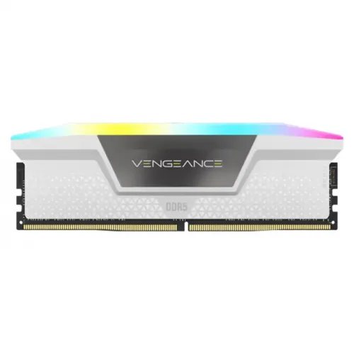 Corsair VENGEANCE RGB 32GB (2x16GB) DDR5 DRAM 5600MHz C36 Memory Kit - White