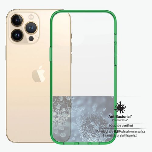 PanzerGlass Clear Case Color for iPhone 13 Pro Max - Lime Limited Edition