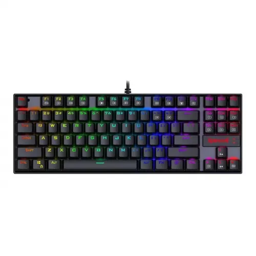 Redragon K552rgb-2 Kumara Chrome Rgb Mechanical Gaming Keyboard - Dust-proof Red (Open Box)