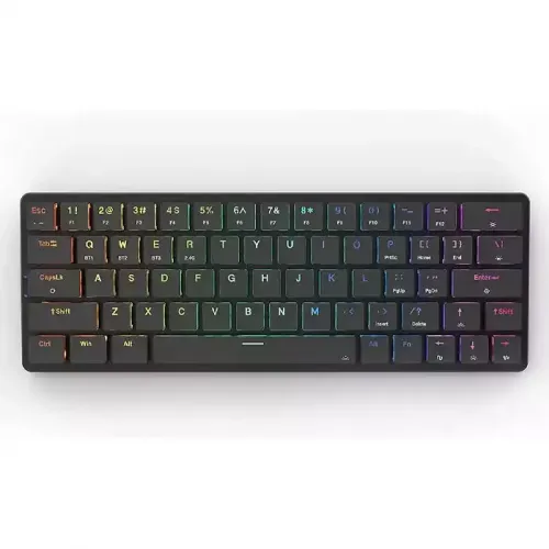Redragon Elise Pro K624p-kbs 2.4g/bluetooth/wired 63 Key Low-profile Mechanical Keyboard - Switches Dust-proof Red (English)