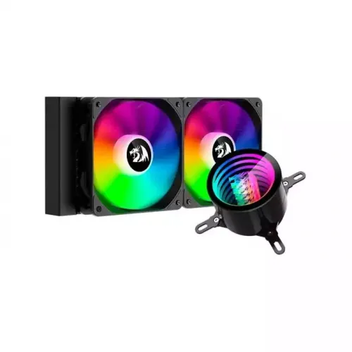 Redragon Ccw-3011 Argb Liquid Cpu Cooler, 240mm Radiator, 2x 120mm Fans With Pwm Control - Black