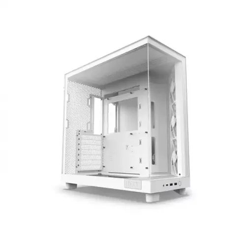 Nzxt H6 Flow Compact Dual-chamber Atx Mid Tower Case - White